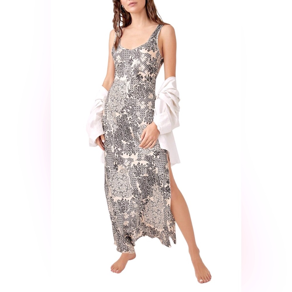 Free People Satin Maxi Dress Size M